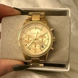 Michael Kors Gold Chronograph Women's Watch